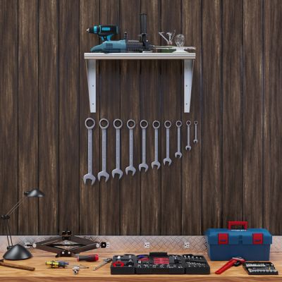 Image showing  16 in. x 30 in. Metal Wall Mount Shelf