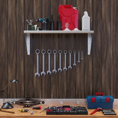 Image showing  16 in. x 36 in. Metal Wall Mount Shelf