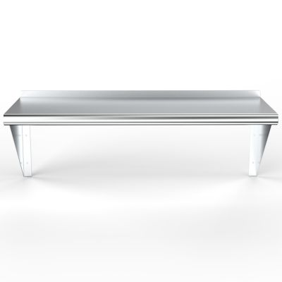 Image showing  16 in. x 48 in. Metal Wall Mount Shelf