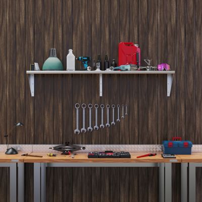 Image showing  16 in. x 72 in. Metal Wall Mount Shelf