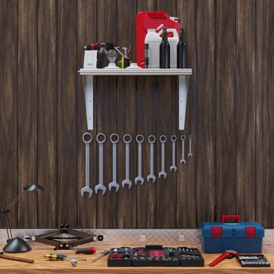 Image showing  18 in. x 30 in. Metal Wall Mount Shelf