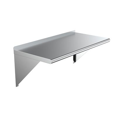 AmGood 18 in. x 48 in. Metal Wall Mount Shelf