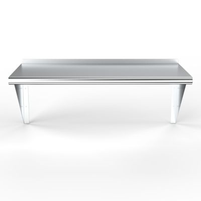 Image showing  18 in. x 48 in. Metal Wall Mount Shelf