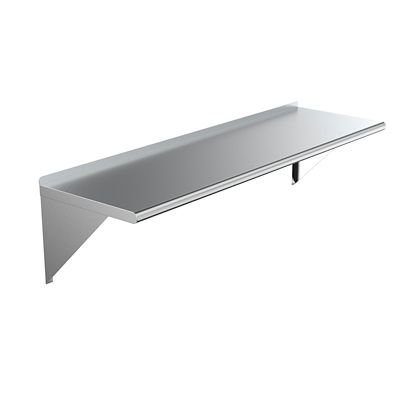 AmGood 18 in. x 60 in. Metal Wall Mount Shelf