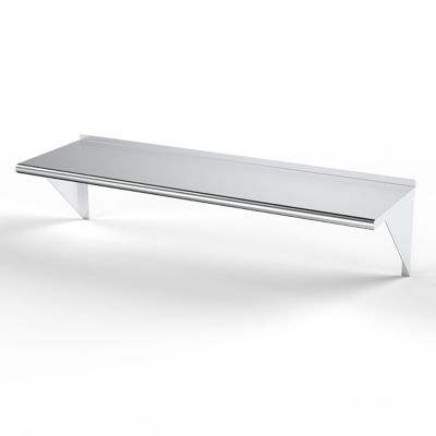 Image showing  18 in. x 60 in. Metal Wall Mount Shelf