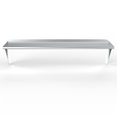 Image showing  18 in. x 60 in. Metal Wall Mount Shelf