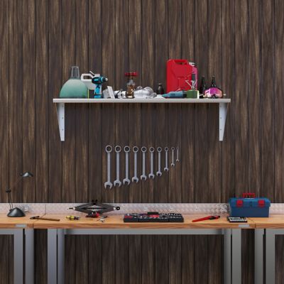 Image showing  18 in. x 60 in. Metal Wall Mount Shelf