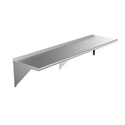 AmGood 18 in. x 72 in. Metal Wall Mount Shelf