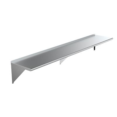 AmGood 18 in. x 96 in. Metal Wall Mount Shelf