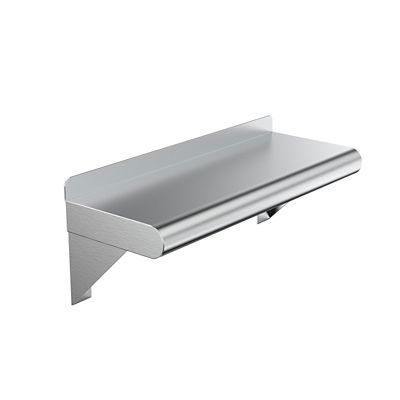 AmGood 8 in. x 16 in. Metal Shelf Square Edge