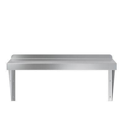 AmGood 12 in. x 24 in. Metal Shelf Square Edge