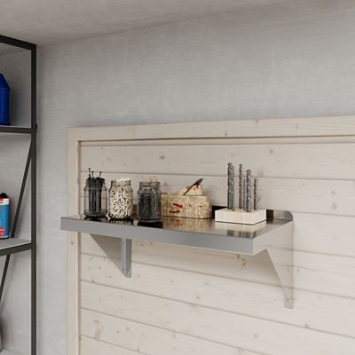 Image showing  12 in. x 24 in. Metal Shelf Square Edge