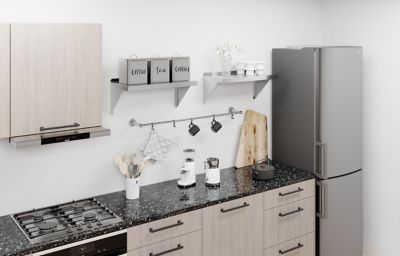 Image showing  12 in. x 24 in. Metal Shelf Square Edge