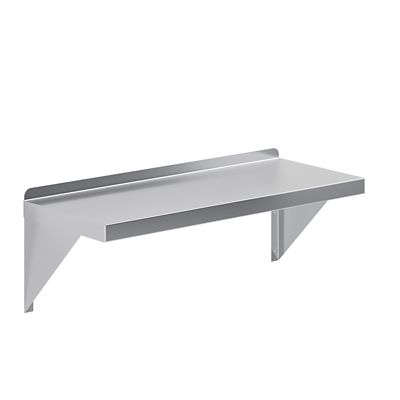 Image showing  12 in. x 30 in. Metal Shelf Square Edge