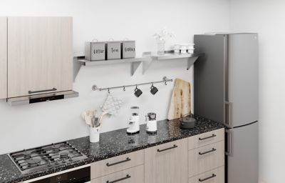 Image showing  12 in. x 30 in. Metal Shelf Square Edge