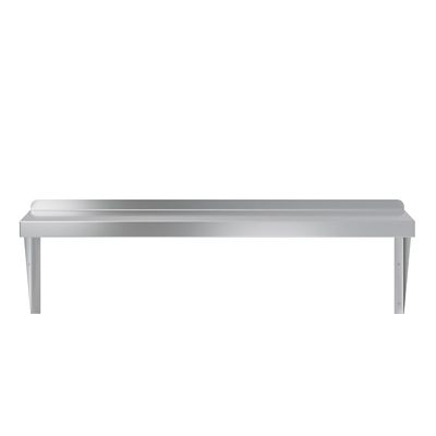 AmGood 12 in. x 36 in. Metal Shelf Square Edge