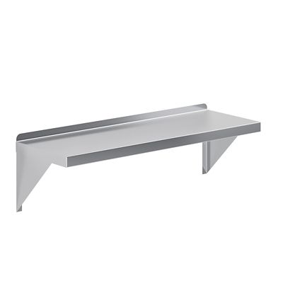 Image showing  12 in. x 36 in. Metal Shelf Square Edge