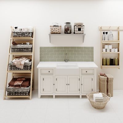 Image showing  12 in. x 36 in. Metal Shelf Square Edge