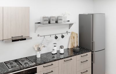 Image showing  12 in. x 48 in. Metal Shelf Square Edge