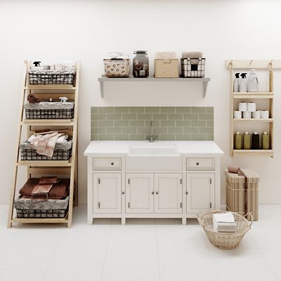 Image showing  12 in. x 48 in. Metal Shelf Square Edge