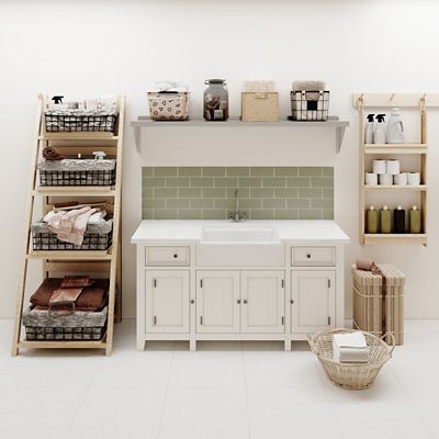 Image showing  12 in. x 60 in. Metal Shelf Square Edge