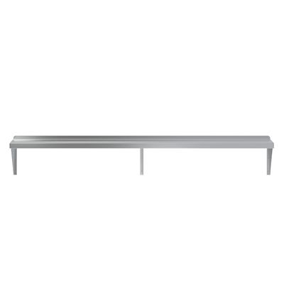 AmGood 12 in. x 72 in. Metal Shelf Square Edge