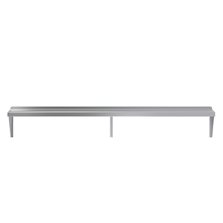 AmGood 12 in. x 72 in. Metal Shelf Square Edge