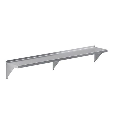 Image showing  12 in. x 72 in. Metal Shelf Square Edge
