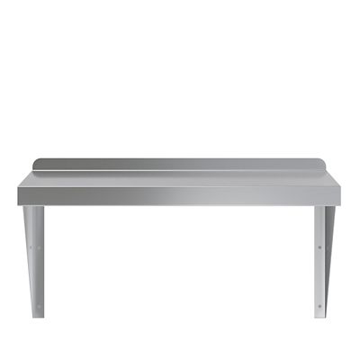 AmGood 14 in. x 24 in. Metal Shelf Square Edge