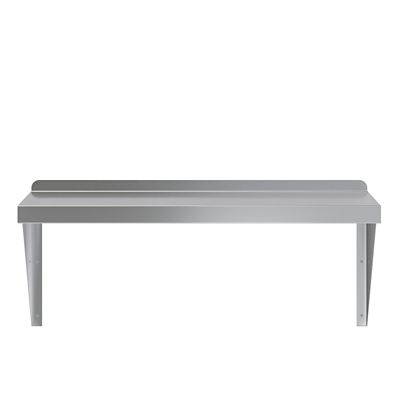 AmGood 14 in. x 30 in. Metal Shelf Square Edge