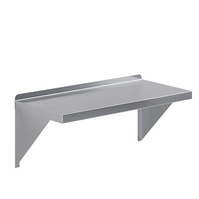 Image showing  14 in. x 30 in. Metal Shelf Square Edge