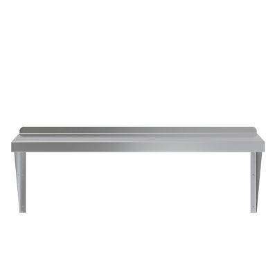 AmGood 14 in. x 36 in. Metal Shelf Square Edge