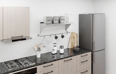 Image showing  14 in. x 36 in. Metal Shelf Square Edge