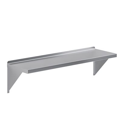 Image showing  14 in. x 48 in. Metal Shelf Square Edge