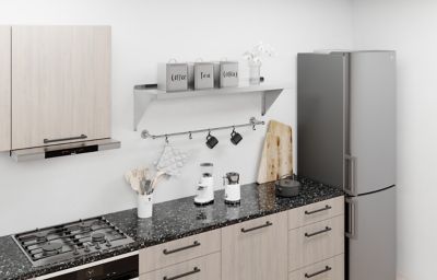 Image showing  14 in. x 48 in. Metal Shelf Square Edge