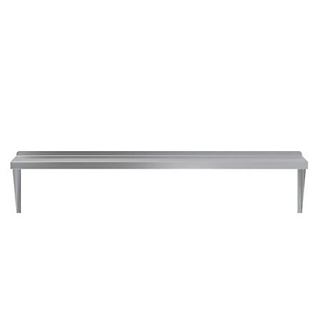 AmGood 14 in. x 60 in. Metal Shelf Square Edge