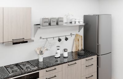 Image showing  14 in. x 60 in. Metal Shelf Square Edge