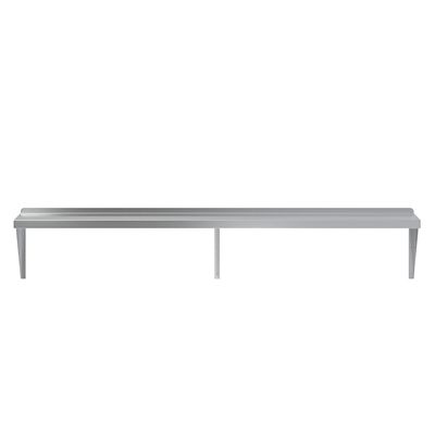 AmGood 14 in. x 72 in. Metal Shelf Square Edge