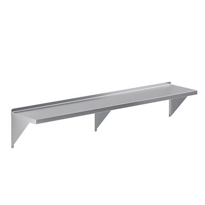 Image showing  14 in. x 72 in. Metal Shelf Square Edge