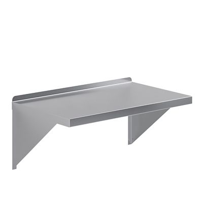 Image showing  18 in. x 30 in. Metal Shelf Square Edge