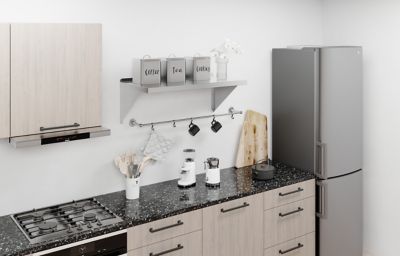 Image showing  18 in. x 36 in. Metal Shelf Square Edge