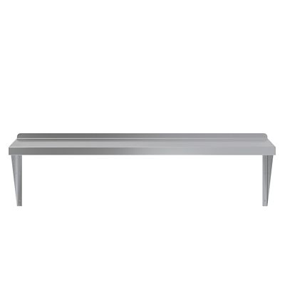 AmGood 18 in. x 48 in. Metal Shelf Square Edge