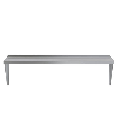 AmGood 18 in. x 48 in. Metal Shelf Square Edge