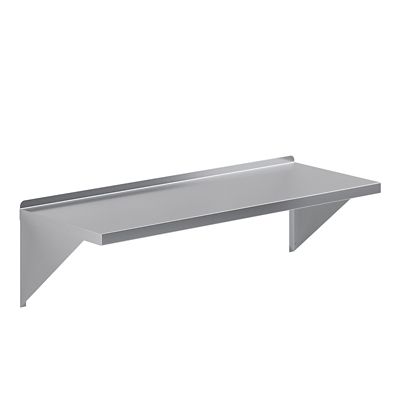 Image showing  18 in. x 48 in. Metal Shelf Square Edge