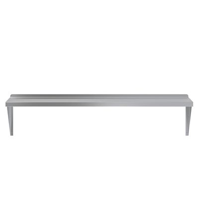 AmGood 18 in. x 60 in. Metal Shelf Square Edge