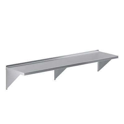 Image showing  18 in. x 72 in. Metal Shelf Square Edge