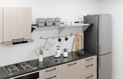 Image showing  18 in. x 72 in. Metal Shelf Square Edge