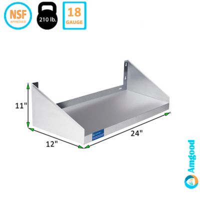 Image showing  12 in. x 24 in. Shelf with Side Guards