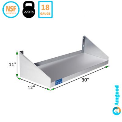 Image showing  12 in. x 30 in. Shelf with Side Guards