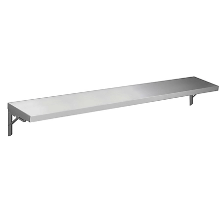 AmGood 12 in. x 72 in. Folding Wall Shelf